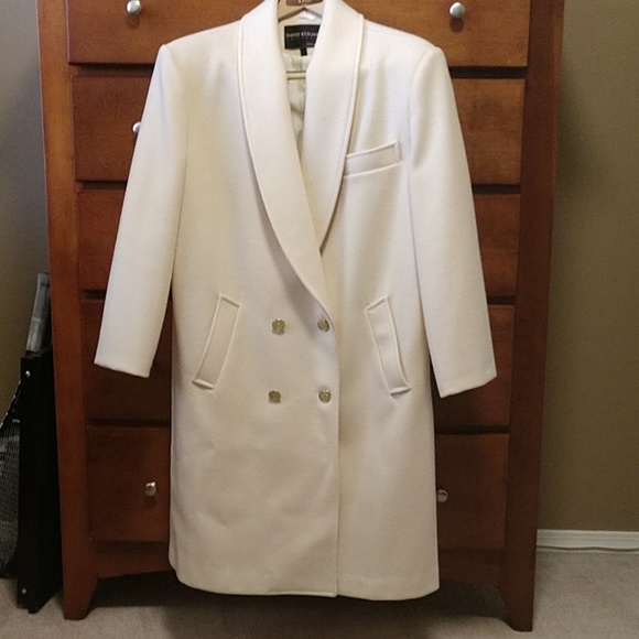 David Benjamin Jackets & Blazers - Vintage David Benjamin shawl collar white coat